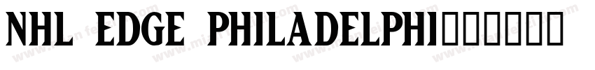 NHL Edge Philadelphi字体转换